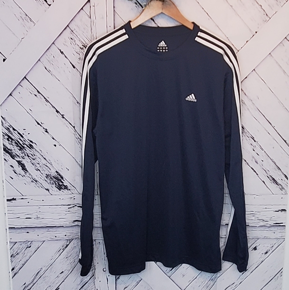 adidas Other - Adidas Navy Tech Running Long Sleeve Shirt L